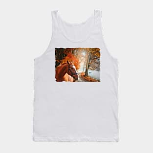 Horse In Autumn Tank Top